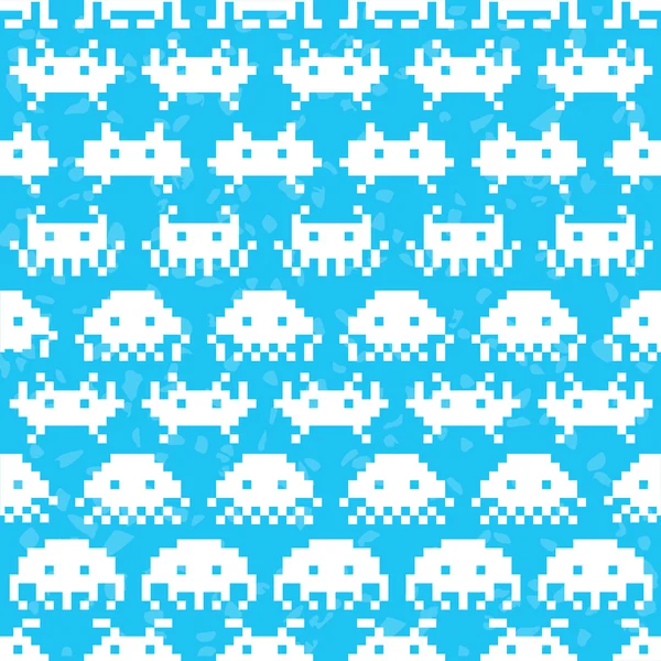 Old school game vector pattern — Stock Vector