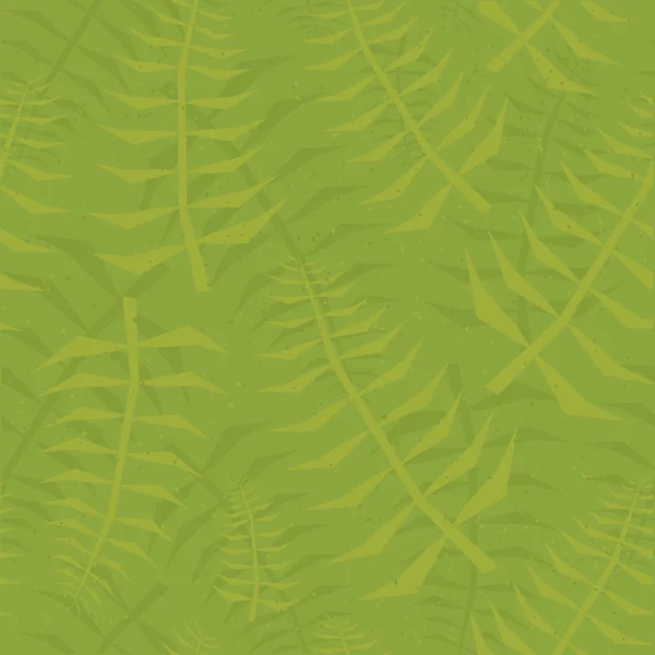 Jungle bladmönster sömlös grön — Stock vektor