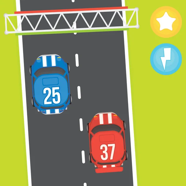 Racing game asset objects — Stock Illustration Racing game asset objects Royalty Free Stock Vectors