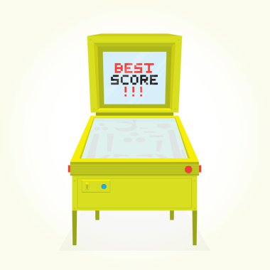 En iyi puanı retro pinball oyun makinesi