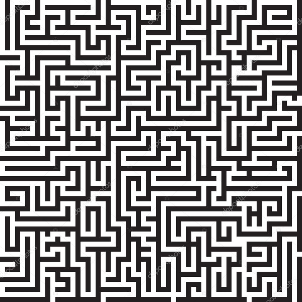 Maze seamless vector pattern