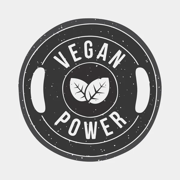 Vegan gücü spor vektör çizim