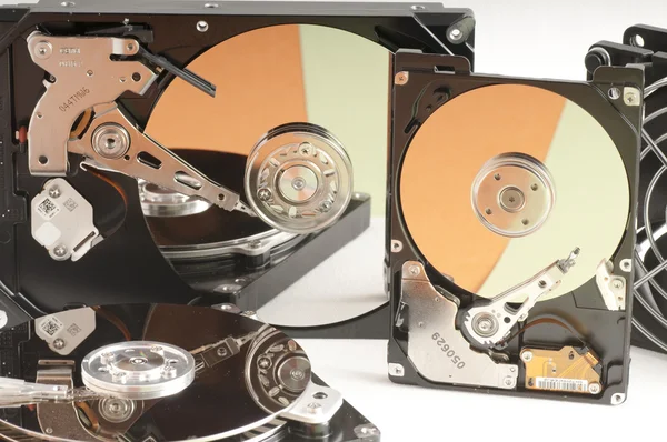 Podrobnosti o otevřené jednotky pevného disku — Stock fotografie