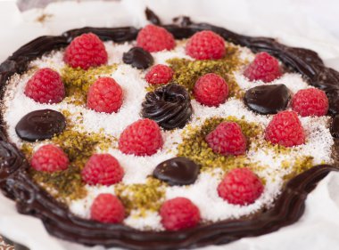 tatlı vejetaryen kırmızı meyveler ile ham