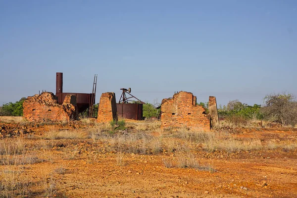 Máquinas Minas Ouro Antigas Ruínas Construção Ravenswood Queensland Austrália — Fotografia de Stock