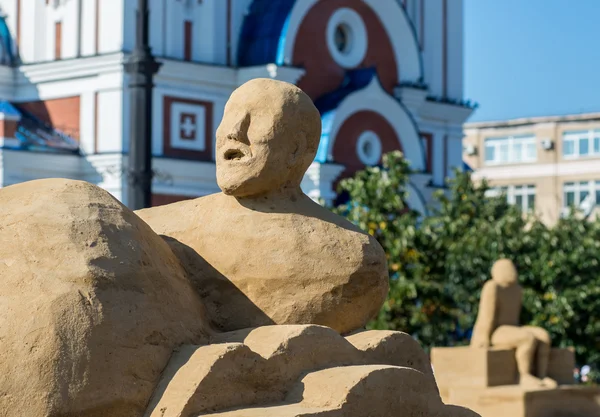 Khabarovsk Festivali - kum heykel parçası