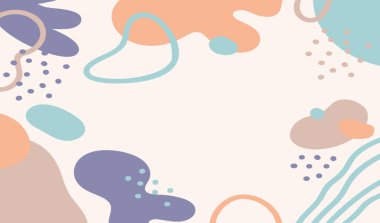 soyut şekiller geometrik nesneler sanat arka planı duvar, reklam, baskı ve kapak resimlerinde kullanılabilir