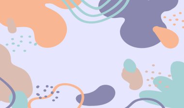 soyut şekiller geometrik nesneler sanat arka planı duvar, reklam, baskı ve kapak resimlerinde kullanılabilir