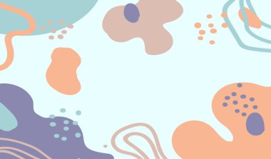 soyut şekiller geometrik nesneler sanat arka planı duvar, reklam, baskı ve kapak resimlerinde kullanılabilir