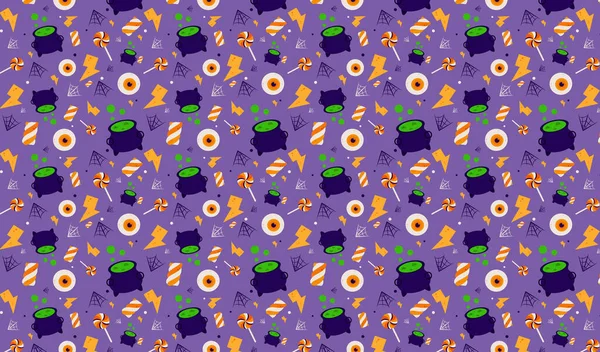 Feliz Banner Halloween Fundo Convite Festa Ilustração Vetorial Ideal Para — Vetor de Stock