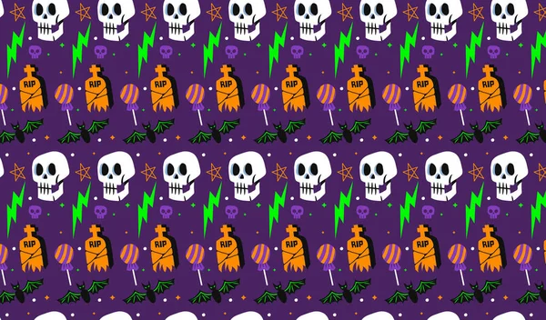 Szczęśliwy Baner Halloween Lub Tło Zaproszenie Strony Ilustracja Wektor Idealny — Wektor stockowy