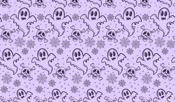 Gelukkige Halloween Banner Feest Uitnodiging Achtergrond Vector Illustratie Ideaal Voor — Stockvector