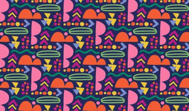 soyut şekiller geometrik nesneler sanat arka planı duvar, reklam, baskı ve kapak resimlerinde kullanılabilir