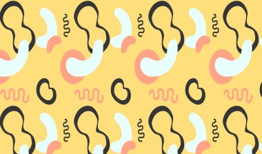 soyut şekiller geometrik nesneler sanat arka planı duvar, reklam, baskı ve kapak resimlerinde kullanılabilir