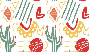 soyut şekiller geometrik nesneler sanat arka planı duvar, reklam, baskı ve kapak resimlerinde kullanılabilir