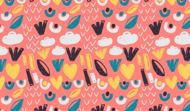 soyut şekiller geometrik nesneler sanat arka planı duvar, reklam, baskı ve kapak resimlerinde kullanılabilir