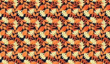 Auntumn sezonunun kutlu olsun. Web ekommerce için düz arkaplan çizimi