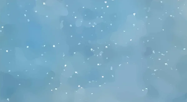 Handgemaltes Aquarell Blauer Winterhimmel Abstrakter Aquarell Hintergrund Vektorillustration — Stockvektor