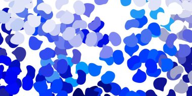 Memphis şekilli açık mavi vektör dokusu. Basit bir şekilde gradyan olan renkli soyut biçimler. Duvar kağıdı seti için zarif tasarım.