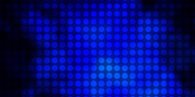 Daireli koyu mavi vektör şablonu.