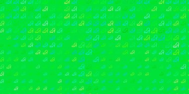 Açık mavi, kadın sembollü sarı vektör arkaplan. Kadın hakları aktivizmiyle soyut tarzda basit bir tasarım. Kadınların gücünü göstermek için en iyi tasarım..