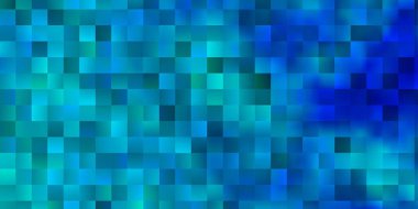 Dikdörtgenli hafif Mavili vektör arkaplanı. Soyut arkaplanda renkli gradyan olan dikdörtgenler. Web siteleri, iniş sayfaları için desen.