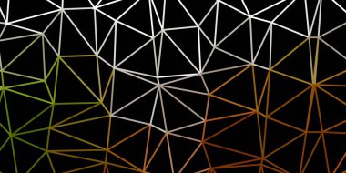 Koyu yeşil, sarı vektör geometrik çokgen tasarım. Değişken üçgen şekilli yeni renkli çizimler. Tasarımın için en iyi seçim.