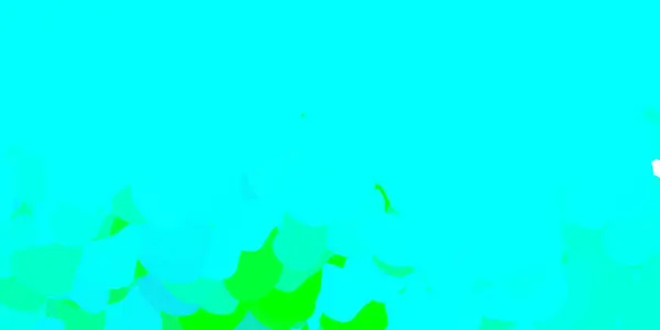 Hellblauer Grüner Vektorhintergrund Mit Zufälligen Formen Illustration Mit Farbenfrohen Formen — Stockvektor