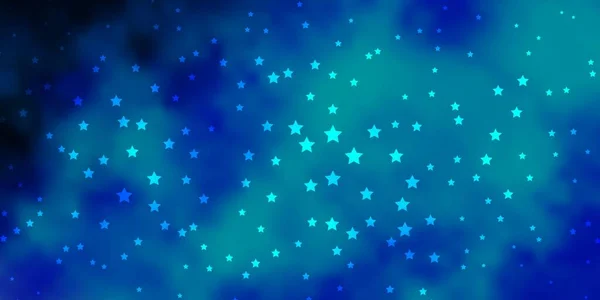 抽象的な星とダークブルーのベクトルパターン 星とシンプルなスタイルでブラー装飾デザイン 贈り物を包むパターン — ストックベクタ