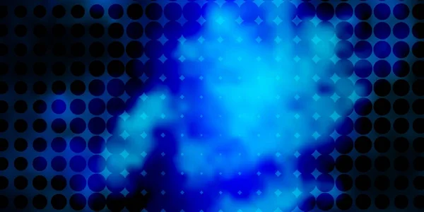 Mörkblå Vektor Layout Med Cirkel Former Färgglad Illustration Med Lutning — Stock vektor