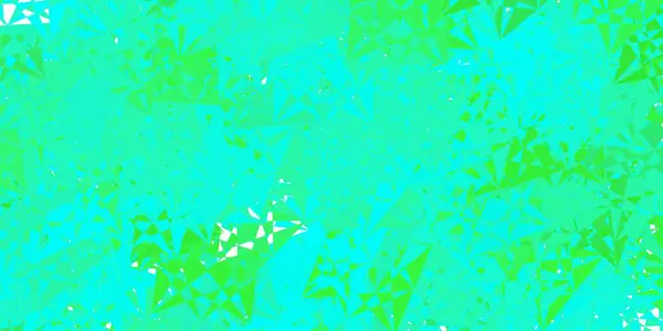 Hellgrüner Vektorhintergrund Mit Dreiecken Kluge Abstrakte Illustration Mit Dreiecksformen Modernen — Stockvektor