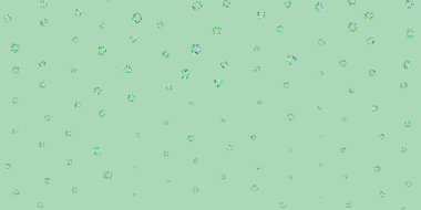 Dairesel ışık çokrenkli vektör şablonu. Basit gradyan arkaplandaki soyut renkli diskler. Web siteleri için desen.