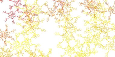 Kıvrımlı hafif turuncu vektör şablonu. Gradyan kıvrımları olan yarım tonlu bir resim. Reklamlar ve reklamlar için desen.