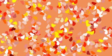 Karmaşık şekilli hafif turuncu vektör arkaplanı. Soyut tarzda renkli şekilli bir illüstrasyon. Cep telefonları için arka plan.