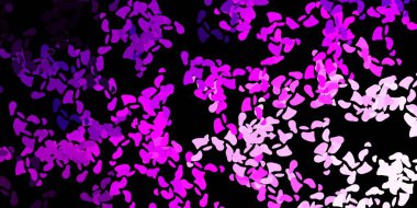 Soyut şekilli koyu pembe vektör deseni. Gradyan rastgele formlarla modern soyut illüstrasyon. Web siteniz için basit illüstrasyon.