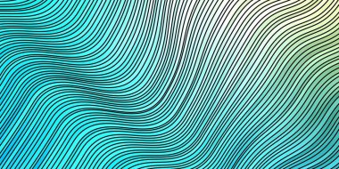 Açık Mavi, Wry çizgileri olan yeşil vektör şablonu.