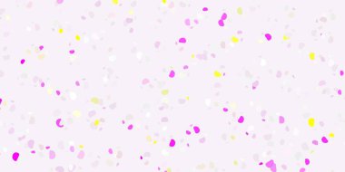 Açık pembe, sarı vektör arkaplan ve rastgele formlar. Basit gradyan şekilli renkli bir çizim. İşiniz için akıllı tasarım.