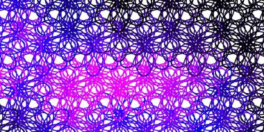 Kıvrımlı açık mor vektör arkaplan. Soyut bir şekilde gradyan eğimli bir tasvir. Reklamlar ve reklamlar için desen.