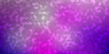 Açık Mor, kaotik şekilli pembe vektör arkaplan. Basit gradyan şekilli renkli bir çizim. Cep telefonları için arka plan.