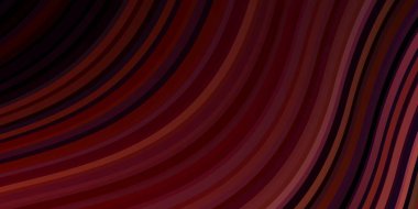 Koyu mavi, kıvrımlı sarı vektör şablonu. Eğimli yay ile soyut illüstrasyon. Reklamlar ve reklamlar için desen.