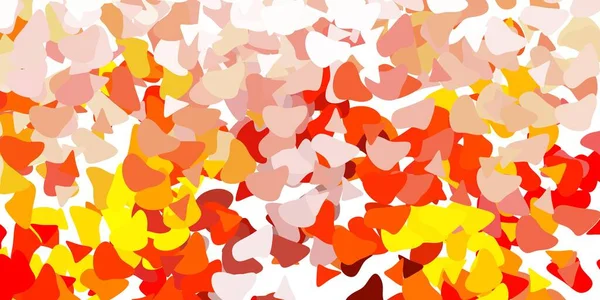 Soyut şekilli açık turuncu vektör deseni. Basit gradyan şekilli renkli bir çizim. İşiniz için akıllı tasarım.