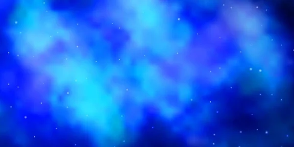 Világos Kék Vektor Textúra Gyönyörű Csillagokkal — Stock Vector