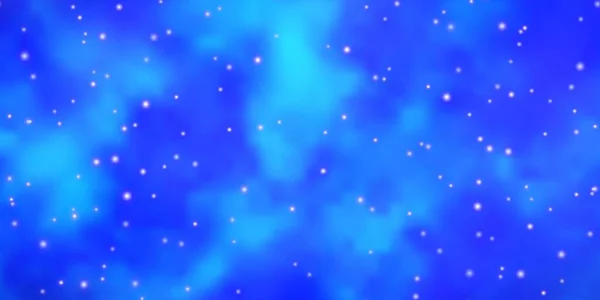 Fondo Vectorial Azul Claro Con Estrellas Colores Ilustración Colorida Con — Vector de stock