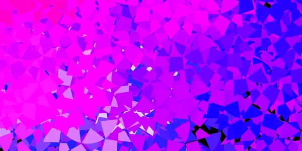 Hellrosa Blaue Vektorschablone Mit Dreiecksformen Einfaches Design Abstrakten Stil Mit — Stockvektor