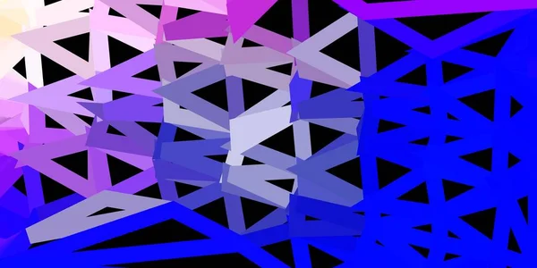 Світло Рожевий Синій Векторний Мозаїчний Дизайн Трикутника Барвиста Абстрактна Ілюстрація — стоковий вектор