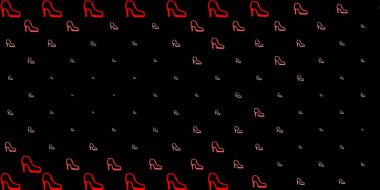 Üzerinde kadın güç sembolleri olan koyu kırmızı vektör arkaplanı. Kadın gücünün resmedildiği soyut bir çizim. Kadınların gücünü göstermek için en iyi tasarım..