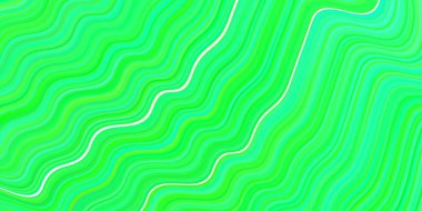 Çizgileri olan açık yeşil vektör deseni. Basit bir şekilde yepyeni renkli bir tasvir. Tasarımınız için renkli dalga deseni.