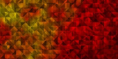 Üçgenli Light Orange vektör arkaplanı. Soyut arkaplanda renkli eğimli üçgenler. Duvar kağıtları için şablon.