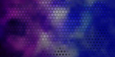 Açık Pembe, daireli Mavi vektör şablonu.