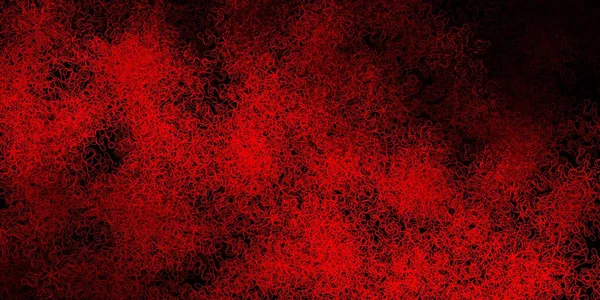 Tmavě Červené Vektorové Pozadí Zakřivenými Čarami Barevná Ilustrace Abstraktním Stylu — Stockový vektor